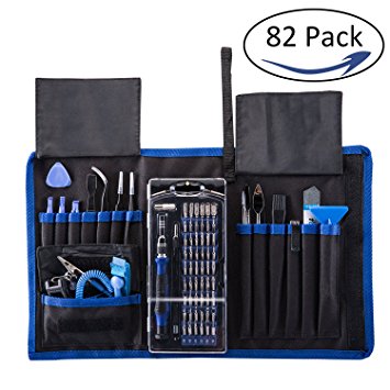 KALAIDUN Precision Screwdriver Set with Magnetic Driver Kit, 82 in 1 Professional Electronics Hand Repair Tool Kits for iPhone,Cell Phone, iPad,Tablet,Computer,Camera,watch