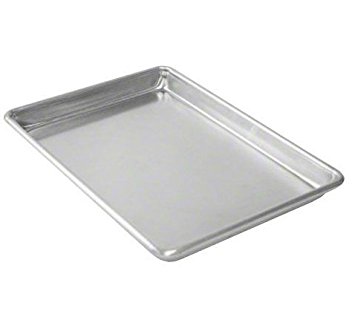 Tiger Chef Quarter Size Aluminum Sheet Pan - Commercial Bakery Equipment Cake Pans - NSF Approved (1, 10" x 13" Quarter Size)