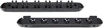 Standard 6 Pool Cue Stained Wood Wall Rack with Clips