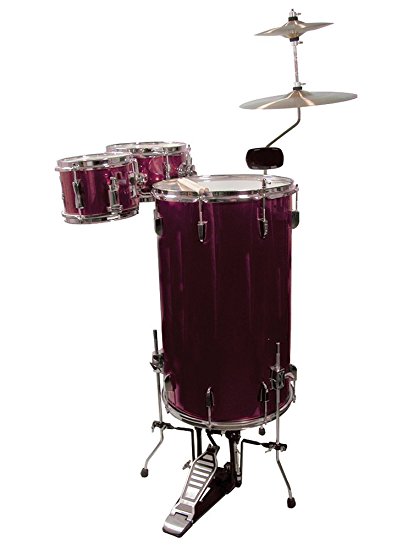 GP Percussion GP75WR Cocktail Drum Set (Wine Red)