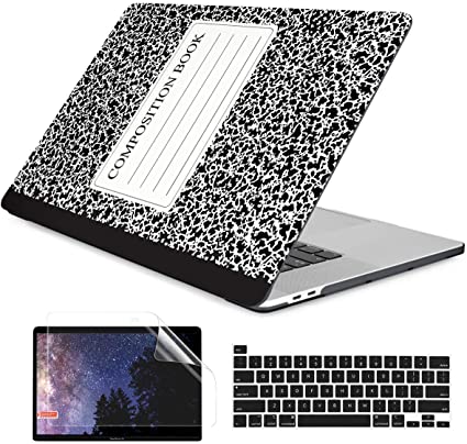 Dongke MacBook Pro 16 inch Case Model A2141 (2019 Released), Plastic Hard Shell Case Cover Only Compatible with MacBook Pro 16 inch with Retina Display & Touch Bar Fits Touch ID, Composition Book