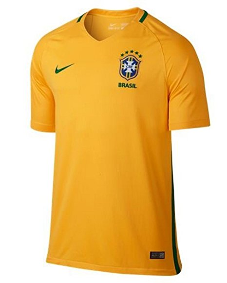 Nike Brazil Home Stadium Soccer Jersey (Yellow)