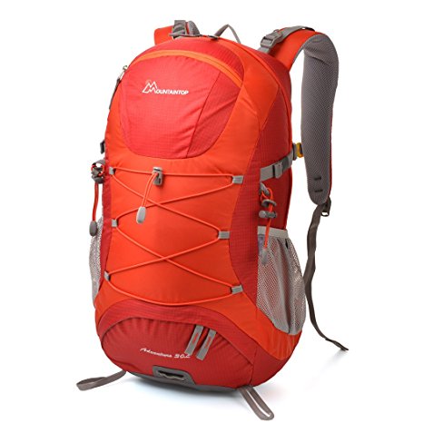 Mountaintop Questa Outdoor Lightweight Camping Waterproof Hiking Daypack 30l Red
