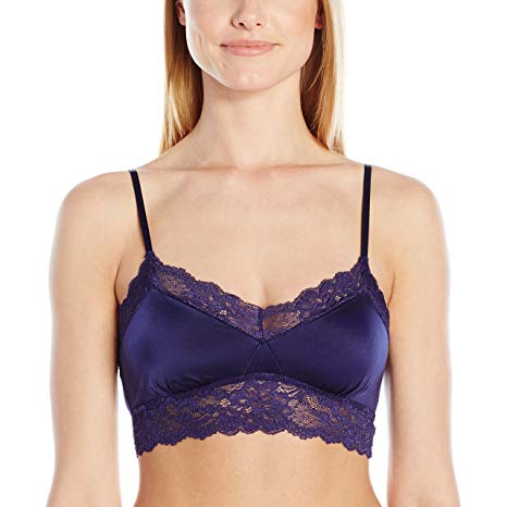 Mae Women's Microfiber Longline Lace Bralette (for A-C cups)