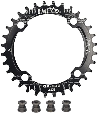 UPANBIKE Bike Narrow Wide Chainring 104 BCD Round Shape Single Chain Ring 32T 34T 36T 38T