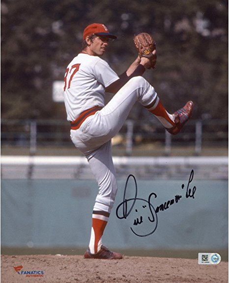 Bill Lee Boston Red Sox Autographed 8" x 10" Vertical Photograph with Spaceman Inscription - Autographed MLB Photos