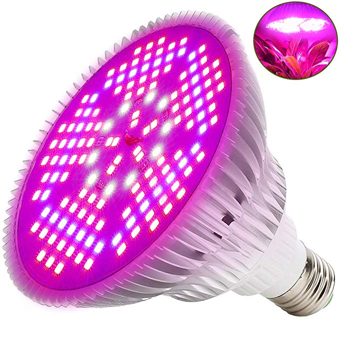 Led Grow Light Bulb Full Spectrum - 100W Grow Lamp for Indoor Plants, MILYN E26 Plant Grow Light for Hydroponic Garden Succulent Veg Flower Vegetables