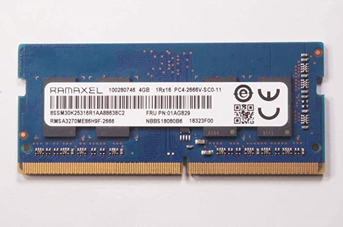 RAMAXEL 4GB SO-DIMM 1RX16 DDR4 PC4-21300 2666MHZ Memory RMSA3270ME86H9F-2666