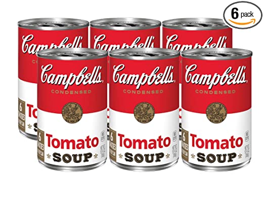 Campbell's Condensed Tomato Soup, 10.75 oz. Cans, (Pack of 6)