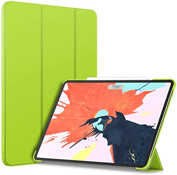 JETech Case for Apple iPad Pro 12.9-Inch 2018 Model (NOT for 2020 Model), Compatible with Apple Pencil, Cover Auto Wake/Sleep, Green