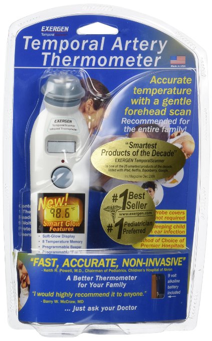Exergen Temporal Artery Thermometer MODEL 2000C TAT-2000C Battery