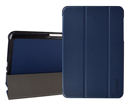 Galaxy Tab A 8.0 Case - Tessday Slim Lightweight Smart Shell Standing Cover for Galaxy Tab A 8.0 Tablet SM-T350, SM-P350, Navy Blue