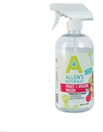 Allens Naturally Biodegradable Fruit and Veggie Wash 16 oz/ 473 ml