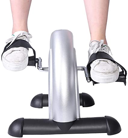 HURRISE Under Desk Bike Pedal Exerciser, Portable Pedal Exerciser Stationary Peddler with Digital LCD Monitor for Men Women Fitness 14.8X13.6X12.0in