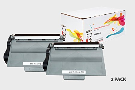 YoYoInk 2-Pack Compatible Toner Cartridge Replacement for Brother TN750 TN720 High Yield (2 Black) for HL-5450DN HL-5470DW HL-6180DW MFC-8710DW MFC-8910DW MFC-8950DW DCP-8110DN