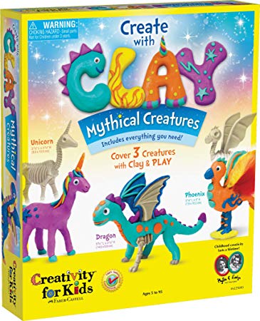 Creativity for Kids Create with Clay Mythical Creatures – Sensory Arts & Crafts for Kids