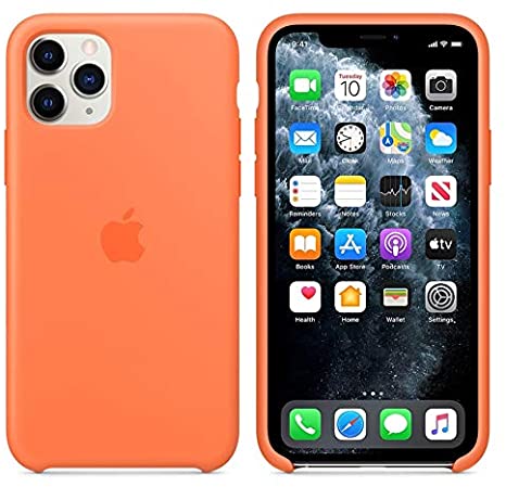 Maycase Compatible for iPhone 11 Pro Max Case, Liquid Silicone Case Compatible with iPhone 11 Pro Max (2019) 6.5 inch (Vitamin C)