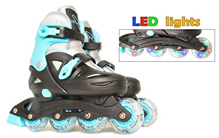 Vilano Adjustable Inline Skates for Boys or Girls, Lighted