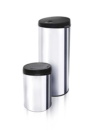 Modernhome 2-Piece Motion Activated Trash Can Set