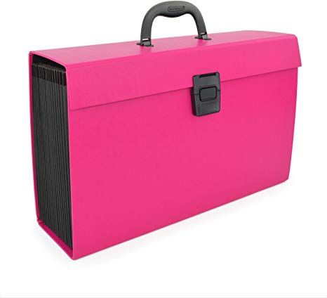 Rapesco Expanding Box File Document Organiser 19 Pocket (Hot Pink)