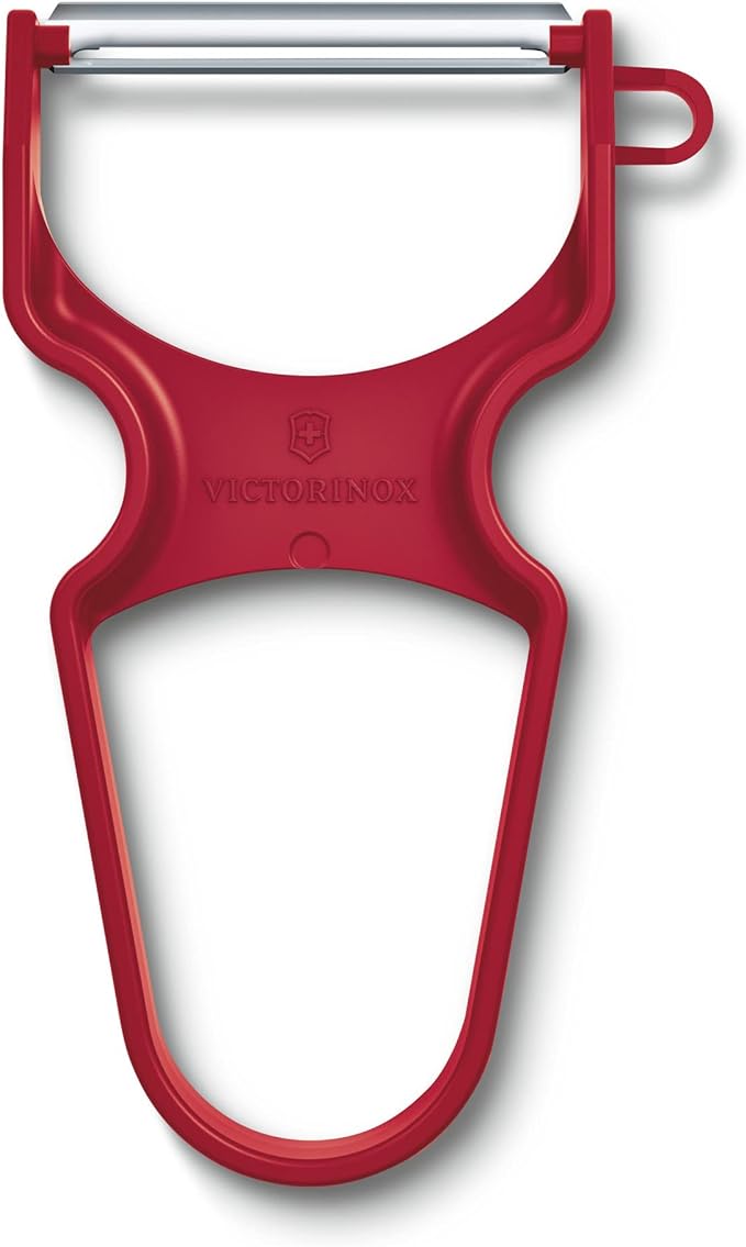 Victorinox REX Straight-Edge Fruit and Vegetable Peeler, Red