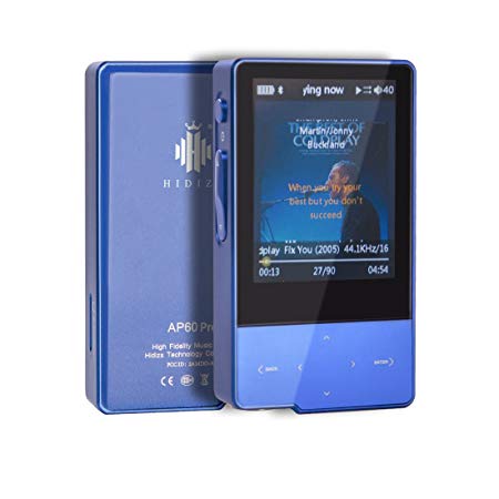 HIDIZS AP60 Pro HiFi Bluetooth Mp3 Player Lossless Music Player Hi-Res Digital Audio Player(Blue)