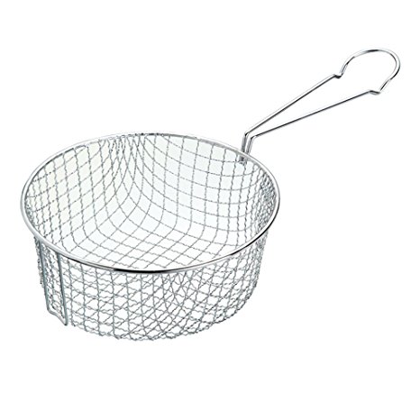 KitchenCraft Wire Deep Fryer Basket, 20 cm (to Fit 22 cm Chip Pan)