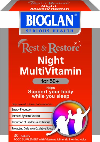 Bioglan Rest and Restore Night Multivitamin for 50 Plus