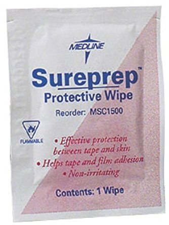 Medline Wipe Protectant Skin Sureprep, 50 Count