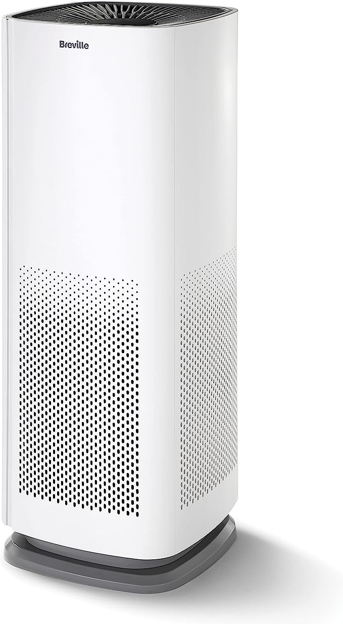 Breville 360° Autosense Air Purifier | Quiet, True H13 HEPA Filter | Removes 99.97% Dust, Smoke, Pollen & More | 4 Speeds | Sleep Mode | Filter Change Indicator | Touch Control Panel