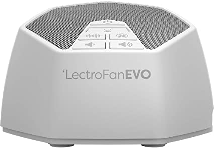 Adaptive Sound Technologies LectroFan Evo White Noise Sound Machine with 22 Unique Non-Looping Fan and White Noise Sounds and Sleep Timer