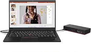 Lenovo Gen 12 ThinkPad X1 Carbon Laptop with Ultra 7 155U Processor, 14" Non-Touch Display, 32GB RAM, 1TB SSD, FHD  Camera and Windows 11 Pro Bundle with ThinkPad Universal Dock