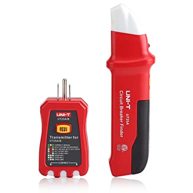 Circuit Breaker Tester, Automatic Circuit Breaker Tracer Circuit Breaker Finder with LED Indicator Adjustable Sensitivity Diagnostic Tool for House Office Factory Power Network Reconstruction