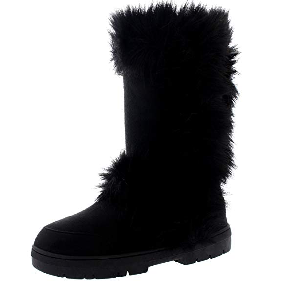 Holly Womens Mid Calf Hard Sole Waterproof Winter Boots