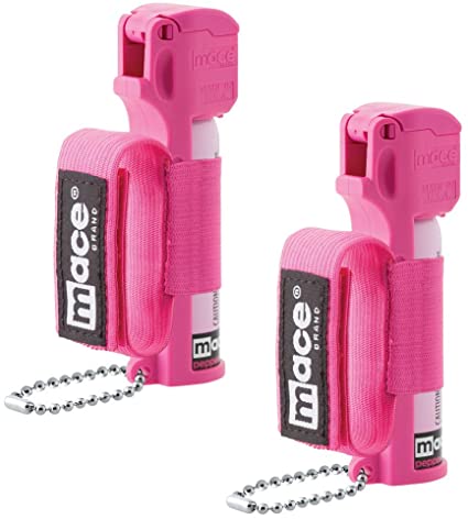 Mace Brand Pepper Spray- Police Strength OC Pepper Formula, UV Detection Dye, for Women