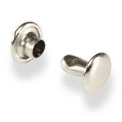 Tandy Leather Steel Nickel Plate Double Cap Rivets 1371-12