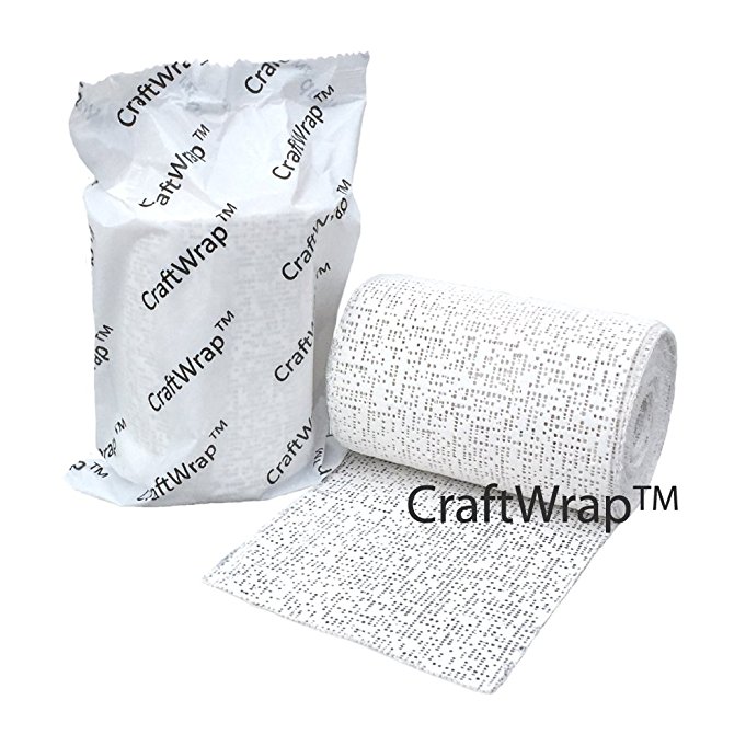 Craft Wrap - Plaster Cloth Gauze Bandage - Single Roll - 4 inch x 15 feet