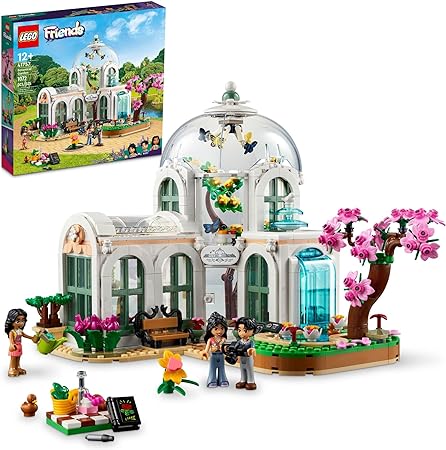 LEGO Friends Botanical Garden 41757 Building Toy Set, A Creative Project for Ages 12 , Build and Display a Detailed Greenhouse Scene, A Gift for Kids and Teens Who Love Flowers and Plants