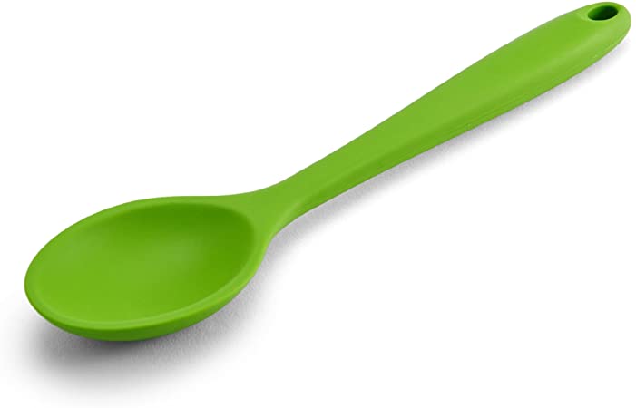 Farberware Colourworks Silicone Cooking Spoon, 11-Inch, Bright Green