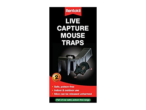 Rentokil PTM80 Live Capture Mouse Traps (Pack of 2)