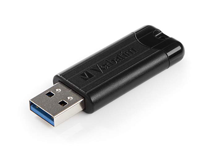 Verbatim 32GB USB 3.0 Pinstripe Retractable USB Flash Drive