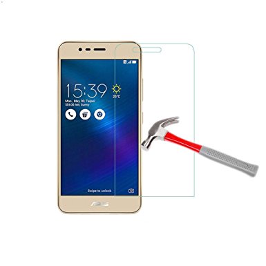 Zenfone 3 Max 5.2" Screen Protector,Mustaner Tempered Glass Protector Moto Clear Anti-Bubble Film for Asus Zenfone 3 Max ZC520TL (Ultra Clear)