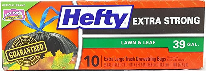 Hefty Extra Strong 39-Gallon Lawn and Leaf Bags (Pack of 1)