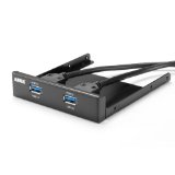 Anker USB 30 35 inch Front Panel with 2 USB 30 Ports Hub 20 Pin Connector and 2ft Adapter Cable