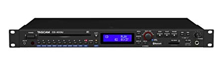 Tascam CD-400U Rackmount CD/Media Player with Bluetooth Wireless and AM/FM Receiver