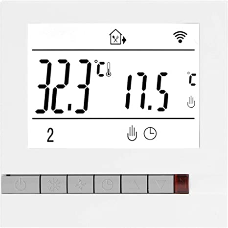 Zerodis Electric Heating Thermostat, WiFi Programmable Smart Electric Baseboard Heater Thermostat, LCD Display, APP Voice Control, Compatible with Alexa, Google Assistant, Smart Life 95-240V