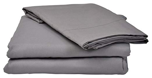 Red Nomad Microfiber Bed Sheet Set (Queen, Gray) Non-Slip Deep Pockets Cute & Comfortable Bed Sheets & Pillow Cases