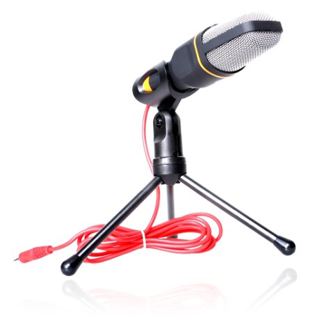 VIMVIP® Professional Condenser Skype Audio Sound Podcast Microphone Mic PC Laptop Karaoke Studio with Stand Shock Mount for Laptop PC Computer