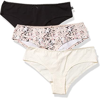 Jessica Simpson Women's Cotton Hipster Panties Underwear Multi-Pack