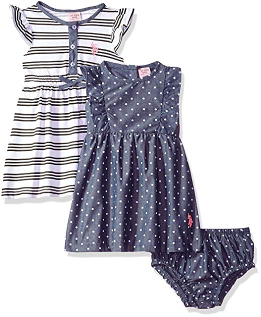 U.S. Polo Assn. Baby Girls Multi Pack Dress